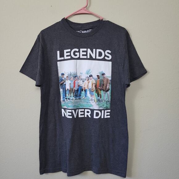 The Sandlot Other - The Sandlot Mens Gray Short Sleeve Crew Neck Pullover Graphic T Shirt Size Large